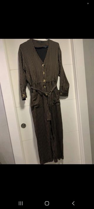 Mono Zara Rayas Beige y Marrón