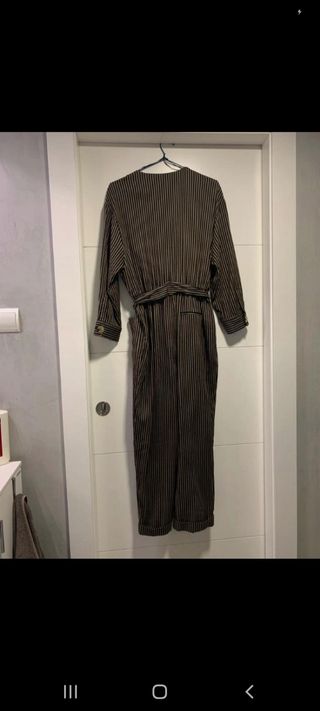 Mono Zara Rayas Beige y Marrón