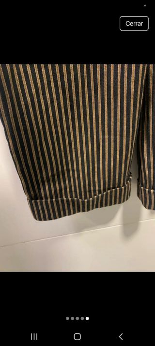 Mono Zara Rayas Beige y Marrón