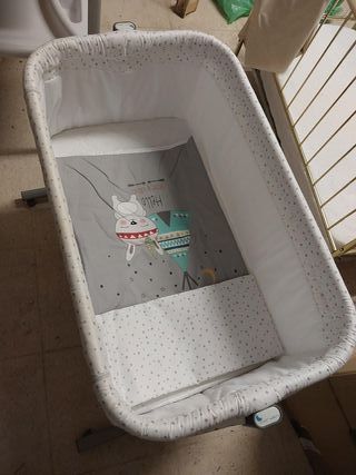 Cuna de viaje portátil con estrellas