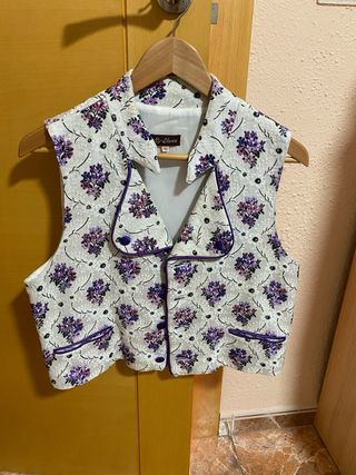 Chaleco fallero Llorca floral talla L