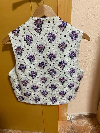 Chaleco fallero Llorca floral talla L