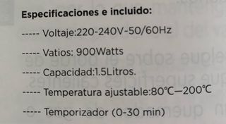 Freidora de aire 1.5L