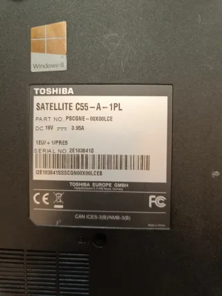 Portátil Toshiba Satellite Negro