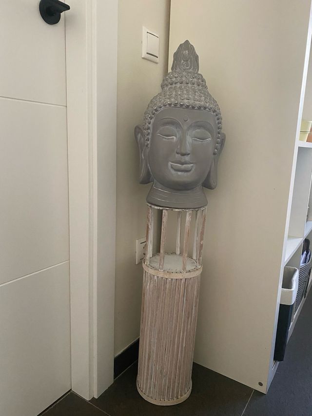 Buda Gris Piedra Grande Nuevo