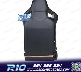 ASIENTO DEPORTIVO SEMI BAQUET ESTILO RS CUERO BEIGE