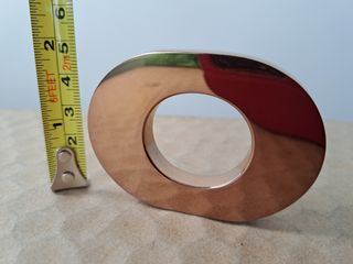 Lettera O Metallo Dorato