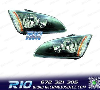 FAROS PARA FORD FOCUS II 04-08 FONDO NEGRO