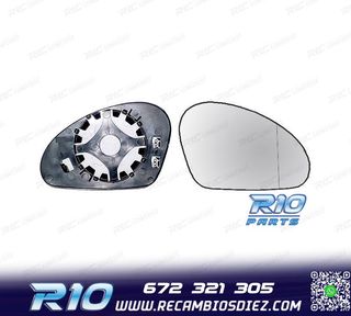 CRISTAL ESPEJO BASE DERECHO SEAT ALTEA 04-09 CONVEXO TERMICO