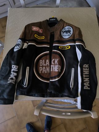 Giubbotto Moto Black Panther Pelle