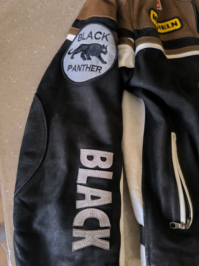 Giubbotto Moto Black Panther Pelle