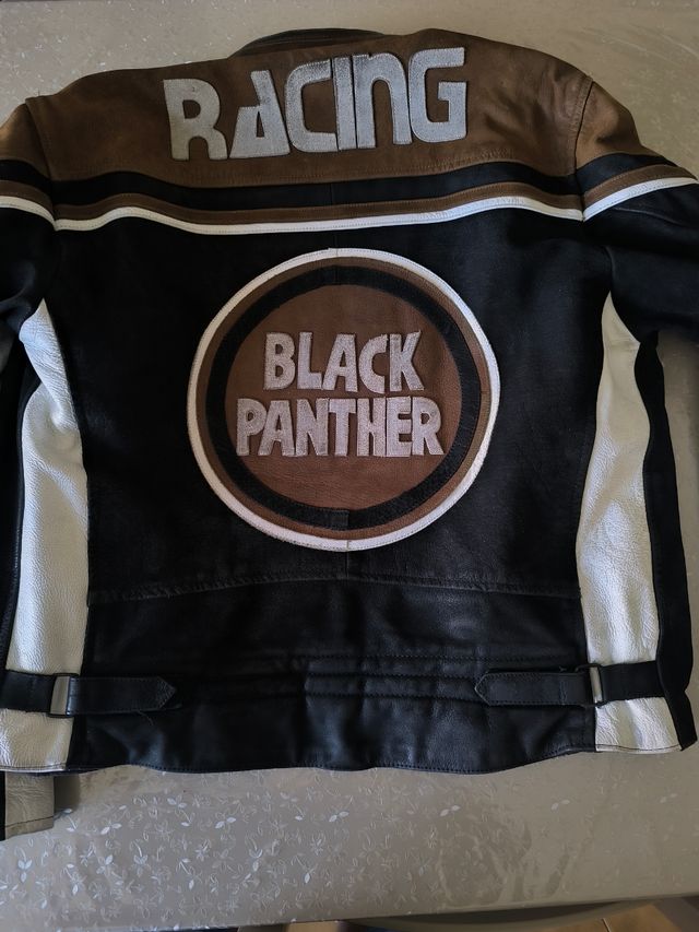 Giubbotto Moto Black Panther Pelle