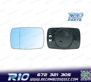 CRISTAL ESPEJO BASE IZQUIERDO BMW SERIE 3 E30 83-91 TERMICO