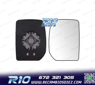 CRISTAL ESPEJO + BASE DERECHO FORD TRANSIT 00-09