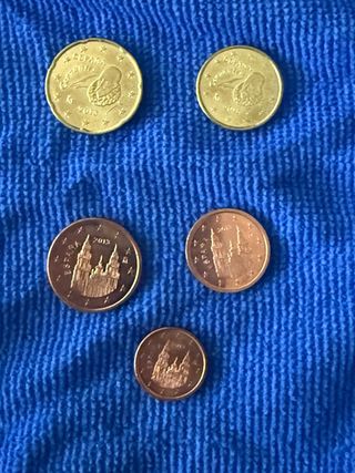 Lote 5 Monedas España 2013