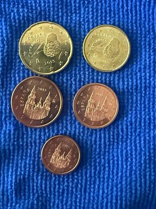 Lote 5 Monedas España 2013