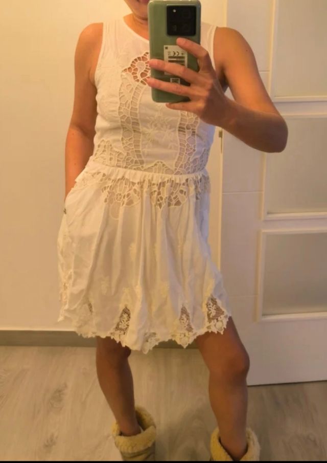 Vestido Holy Preppy Blanco Talla XS