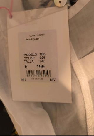 Vestido Holy Preppy Blanco Talla XS