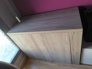 Escritorio extensible de madera