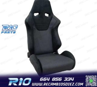 ASIENTO BAQUET UNIVERSAL NEGRO EVO ERS RALLY