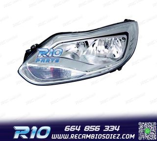 FARO IZQ PARA FORD FOCUS IV 11-14 FONDO CROMO