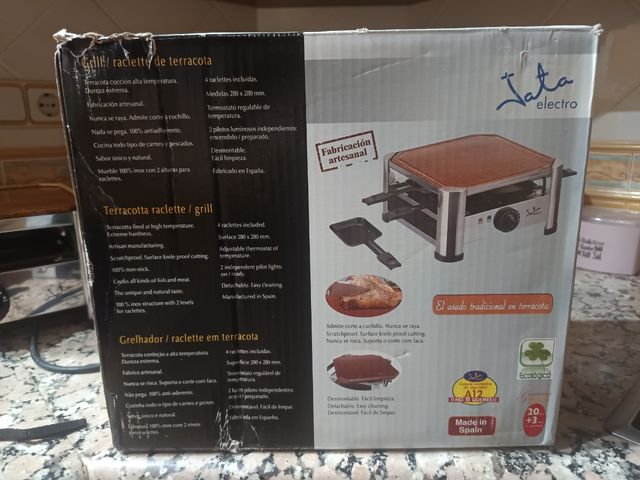 Plancha Eléctrica Jata Terracota 1200W