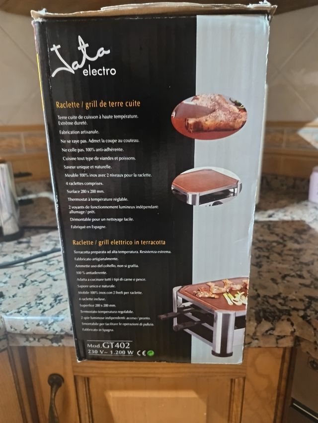 Plancha Eléctrica Jata Terracota 1200W
