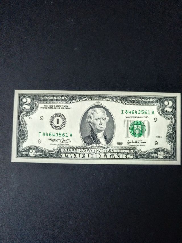 BILLETE DE LA SUERTE, EEUU.