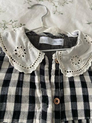 Abito da bambina a quadretti a maniche lunghe Zara