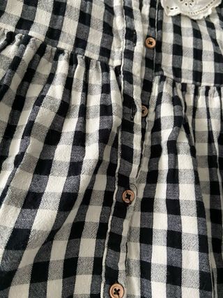 Abito da bambina a quadretti a maniche lunghe Zara