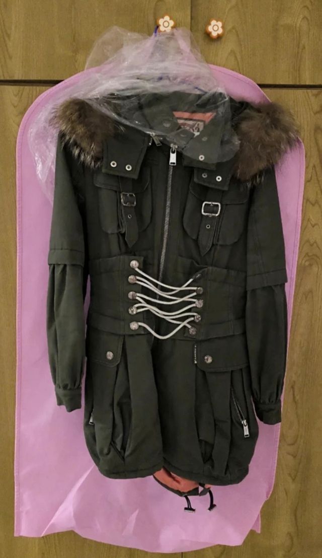 Parka Holy Preppy Talla S Verde Militar