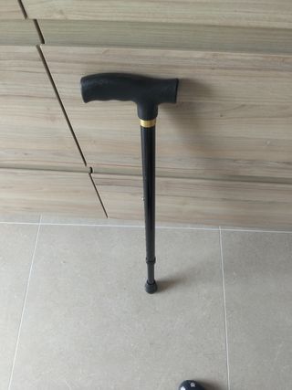 Bastón ajustable negro
