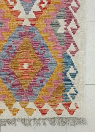 Tappeto Kilim afgano 210x90 cm lana