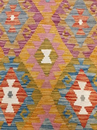 Tappeto Kilim afgano 210x90 cm lana