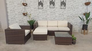 Sofa Chaise Longue + Sillon + Mesa. Muebles de Jar