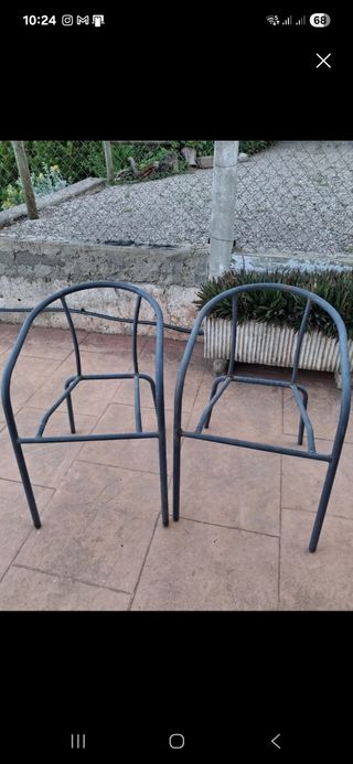 Sillas de jardín metálicas