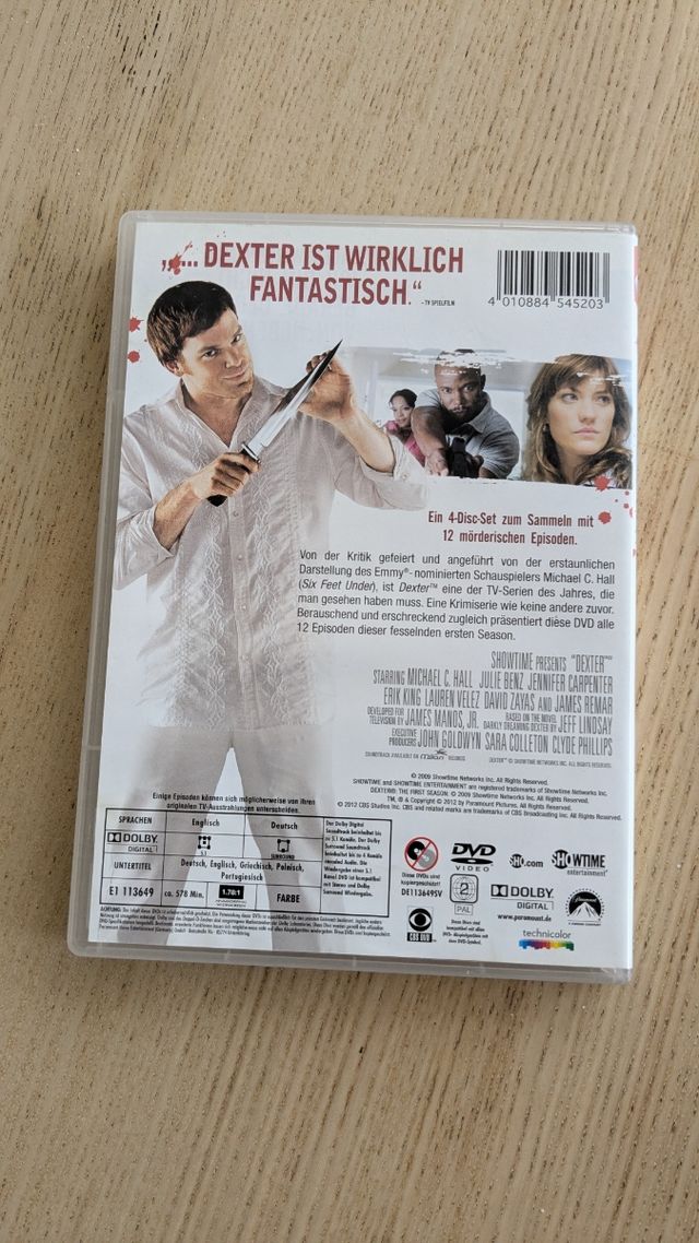 Dexter Temporada 1 DVD