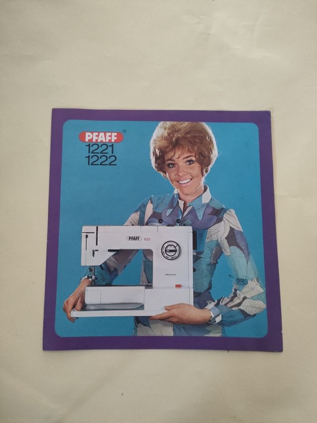 Brochure depliant macchina da cucire Pfaff 1221