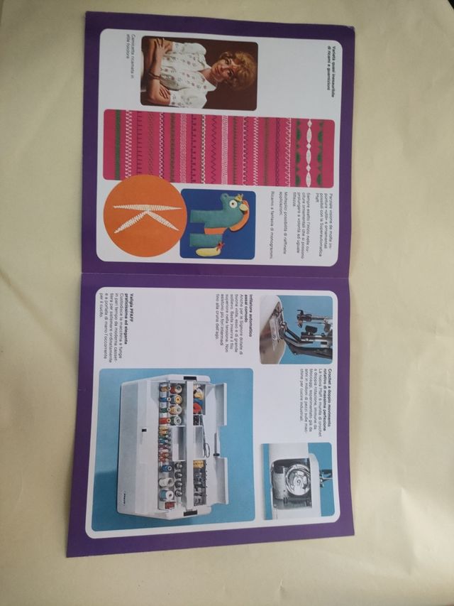 Brochure depliant macchina da cucire Pfaff 1221