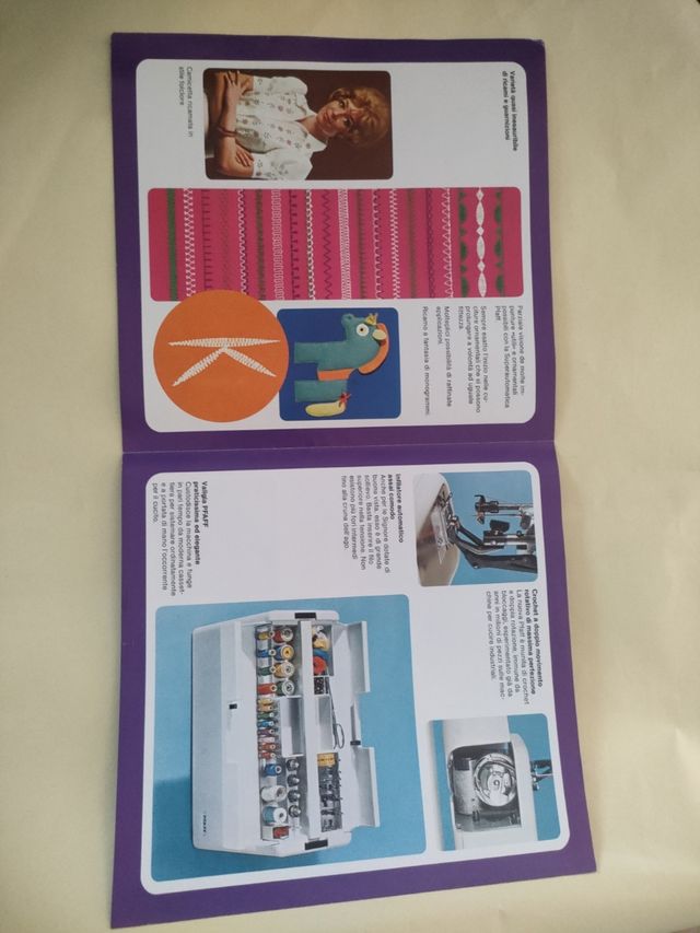 Brochure depliant macchina da cucire Pfaff 1221