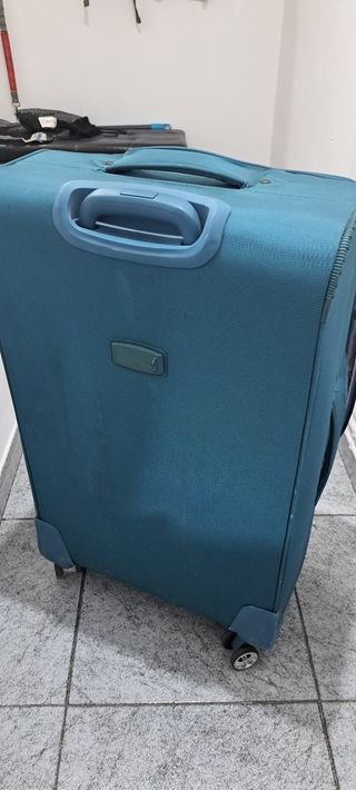 Maleta grande color azul verdoso