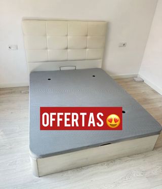 Canape con testiera beige 135x190 spedizione gratuita