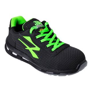 Botas de seguridad U-Power negras y verdes