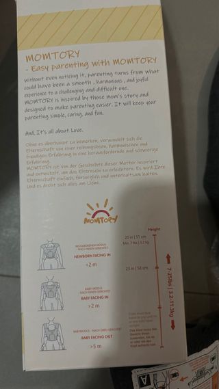 Marsupio neonato ergonomico