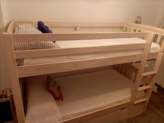 Litera triple de madera