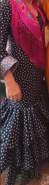 Traje de flamenca lunares casi nuevo