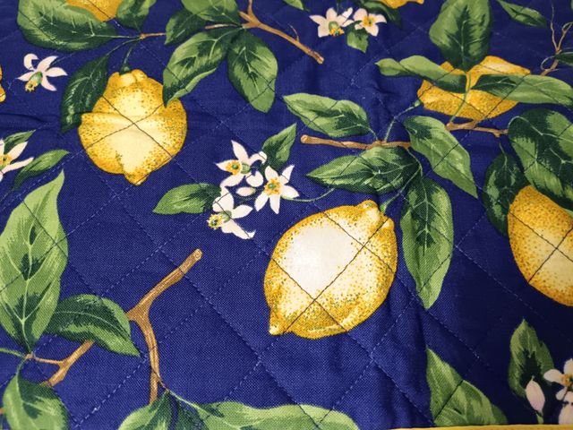 Tovaglietta e tovagliolo limoni