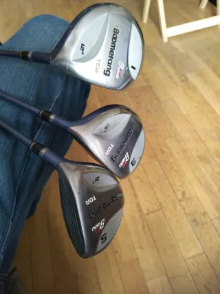 Driver y maderas 3 y 5 Boomerang lite Flex
