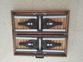 Mesa plegable madera camping/picnic
