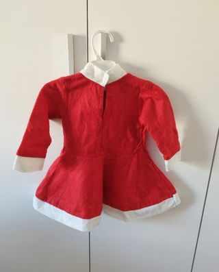 Vestido navideño niña 18 meses Mamá Noel 